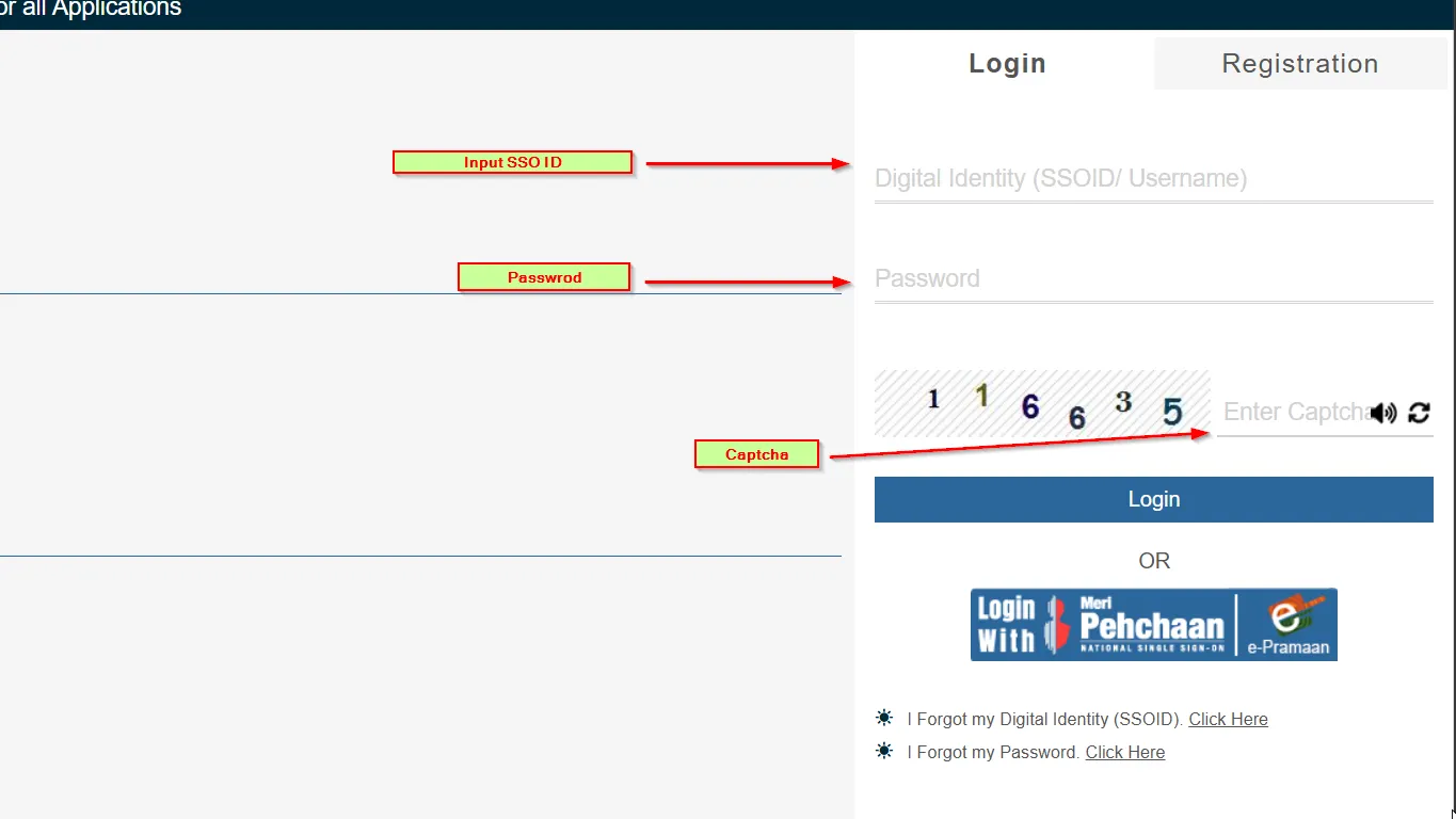Rajasthan SSO Portal Login Interface - Single Sign On Rajasthan sso.rajasthan.gov.in